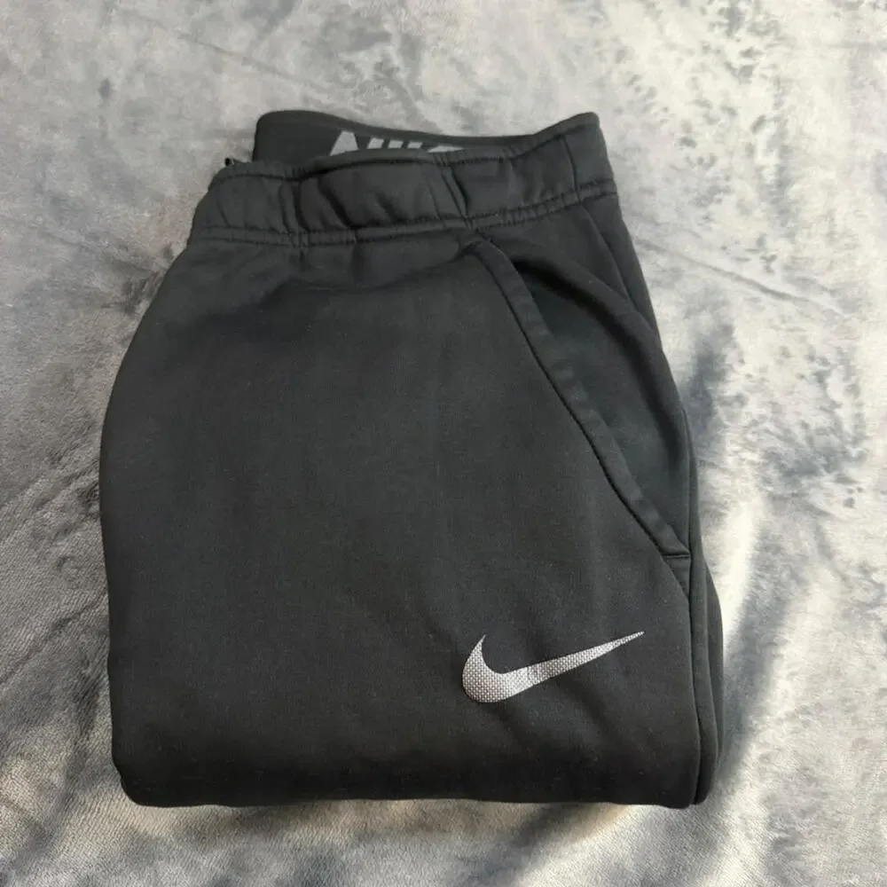 Nike Black Athletic Dri Fit Running Pants Size M Activewear Performance